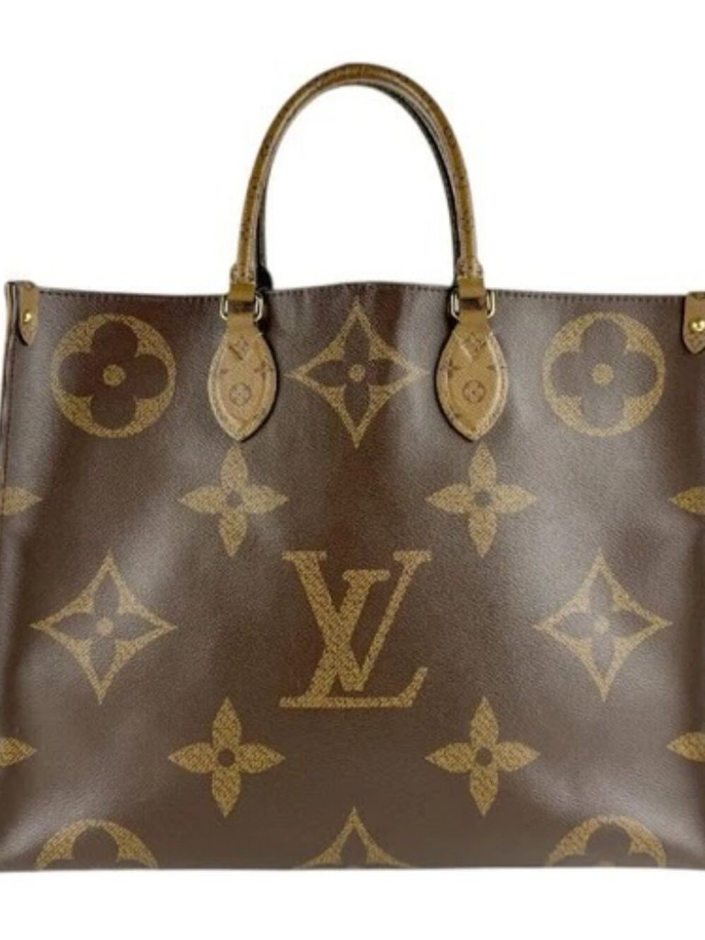 Auth LOUIS VUITTON Handbag Shoulder Bag Brown Monogram canvas z8611